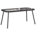 Coffee Table Black 90 x 45 x 43 cm Poly Rattan