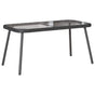 Coffee Table Black 90 x 45 x 43 cm Poly Rattan