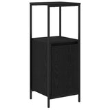 Bathroom Furniture Set 3 pcs Black Oak Engineered Wood - 45-Degree Angle