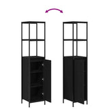 Bathroom Furniture Set 3 pcs Black Oak Engineered Wood - Extra Image