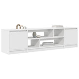 TV Cabinet White 188.5x41x50 cm Engineered Wood - Top-Down View