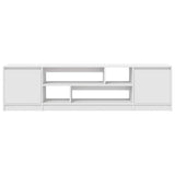 TV Cabinet White 188.5x41x50 cm Engineered Wood - Rear View
