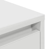 TV Cabinet with LED Lights White 160.5x41x50 cm - Extra Image