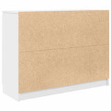 Sideboard with Drawers White 100.5x35x76 cm Engineered Wood - Low Angle