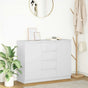 Sideboard with Drawers White 100.5x35x76 cm Engineered Wood
