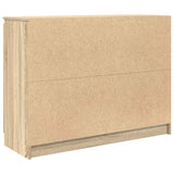 Sideboard with Drawers Sonoma Oak 100.5x35x76 cm Engineered Wood - Low Angle