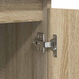 Sideboard with Drawers Sonoma Oak 100.5x35x76 cm Engineered Wood - Extra Image