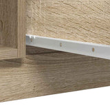 Sideboard with Drawers Sonoma Oak 100.5x35x76 cm Engineered Wood