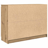 Sideboard with Drawers Artisan Oak 100.5x35x76 cm Engineered Wood - Low Angle