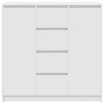 Sideboard with Drawers White 100.5x35x98.5 cm Engineered Wood