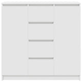 Sideboard with Drawers White 100.5x35x98.5 cm Engineered Wood - Rear View