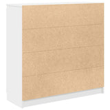 Sideboard with Drawers White 100.5x35x98.5 cm Engineered Wood - Low Angle