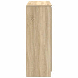 Sideboard with Drawers Sonoma Oak 100.5x35x98.5 cm Engineered Wood