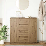 Sideboard with Drawers Artisan Oak 100.5x35x98.5 cm Engineered Wood