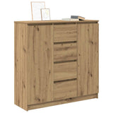 Sideboard with Drawers Artisan Oak 100.5x35x98.5 cm Engineered Wood