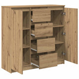 Sideboard with Drawers Artisan Oak 100.5x35x98.5 cm Engineered Wood
