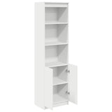 Highboard White 50x35x180 cm Engineered Wood - 45-Degree Angle