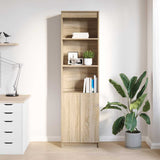 Highboard Sonoma Oak 50x35x180 cm Engineered Wood - Side View