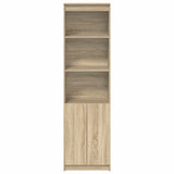 Highboard Sonoma Oak 50x35x180 cm Engineered Wood - Rear View