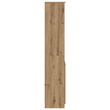Highboard Artisan Oak 50x35x180 cm Engineered Wood - Close-Up Angle