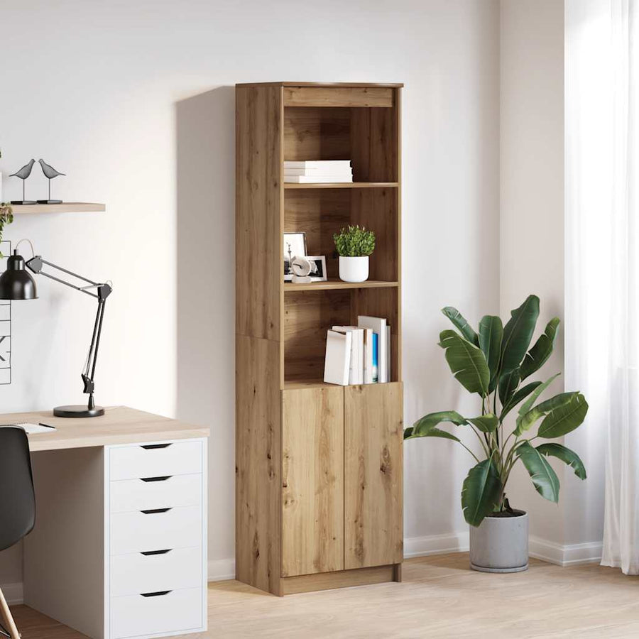 Highboard Artisan Oak 50x35x180 cm Engineered Wood