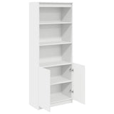 Highboard White 70x35x180 cm Engineered Wood - 45-Degree Angle