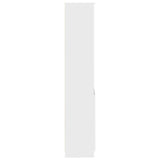 Highboard White 70x35x180 cm Engineered Wood