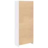 Highboard White 70x35x180 cm Engineered Wood - Low Angle