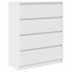 Sideboard White 80x35x99 cm Engineered Wood
