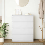 Sideboard White 80x35x99 cm Engineered Wood