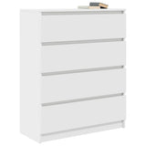 Sideboard White 80x35x99 cm Engineered Wood