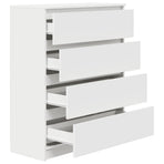 Sideboard White 80x35x99 cm Engineered Wood