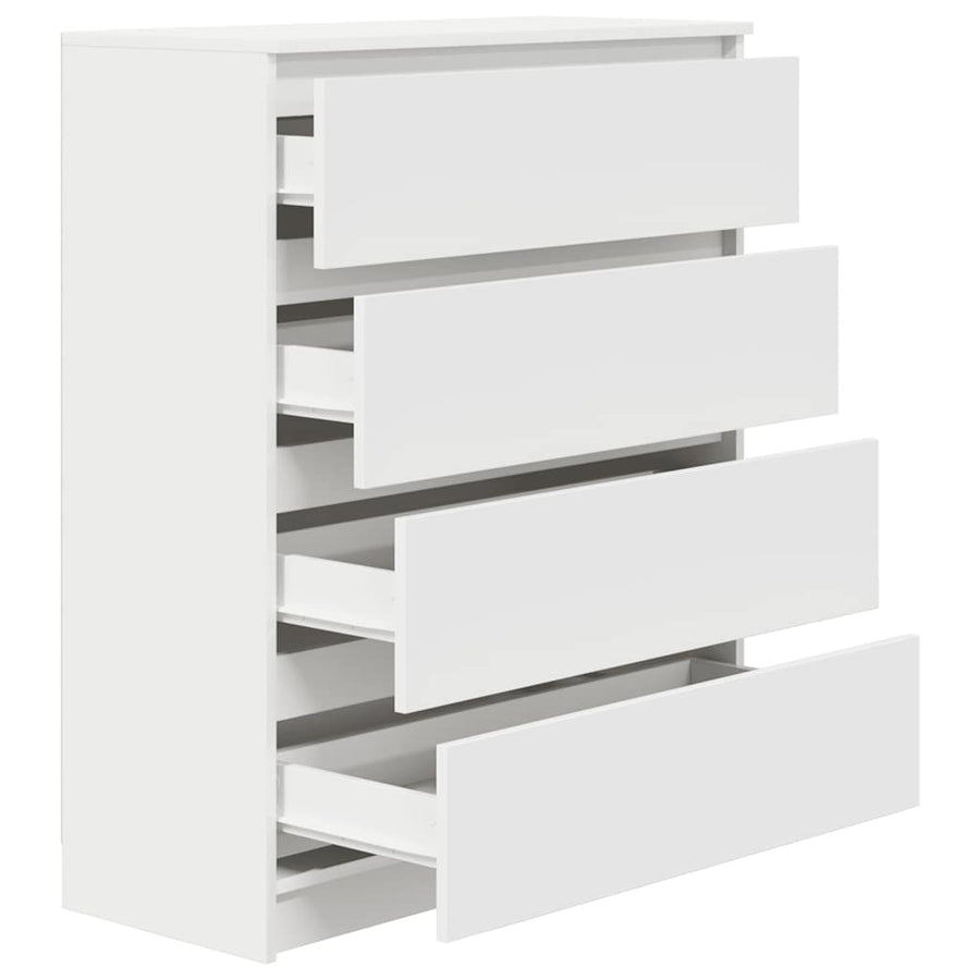 Sideboard White 80x35x99 cm Engineered Wood
