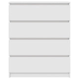 Sideboard White 80x35x99 cm Engineered Wood