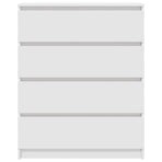 Sideboard White 80x35x99 cm Engineered Wood
