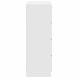 Sideboard White 80x35x99 cm Engineered Wood - Close-Up Angle