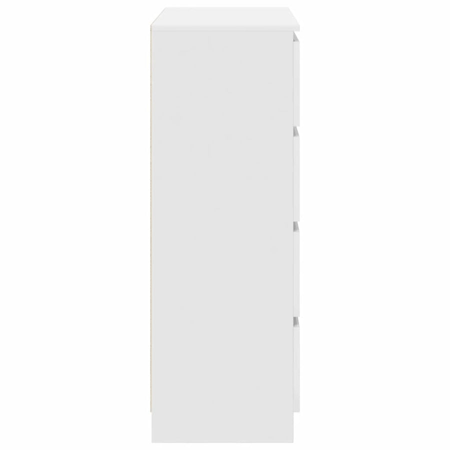Sideboard White 80x35x99 cm Engineered Wood