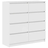 Sideboard White 100x35x99 cm Engineered Wood - Front View