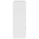 Sideboard White 100x35x99 cm Engineered Wood - Close-Up Angle