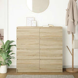 Sideboard Sonoma Oak 100x35x99 cm Engineered Wood - Side View