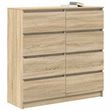 Sideboard Sonoma Oak 100x35x99 cm Engineered Wood - Top-Down View
