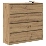 Sideboard Artisan Oak 100x35x99 cm Engineered Wood - Top-Down View