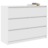 Sideboard White 100x35x76 cm Engineered Wood - Top-Down View