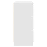 Sideboard White 100x35x76 cm Engineered Wood - Close-Up Angle