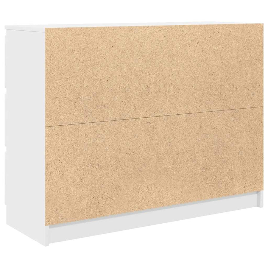 Sideboard White 100x35x76 cm Engineered Wood