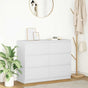 Sideboard White 100x35x76 cm Engineered Wood