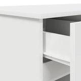 Desk with Drawer White 140 x 49 x 76 cm Engineered wood - Extra Image
