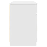 Desk with Drawer White 140 x 49 x 76 cm Engineered wood