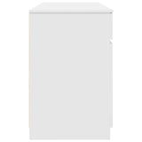Desk with Drawer White 140 x 49 x 76 cm Engineered wood - Low Angle
