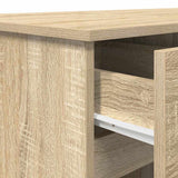 Desk with Drawer Sonoma oak 140 x 49 x 76 cm Engineered wood - Extra Image